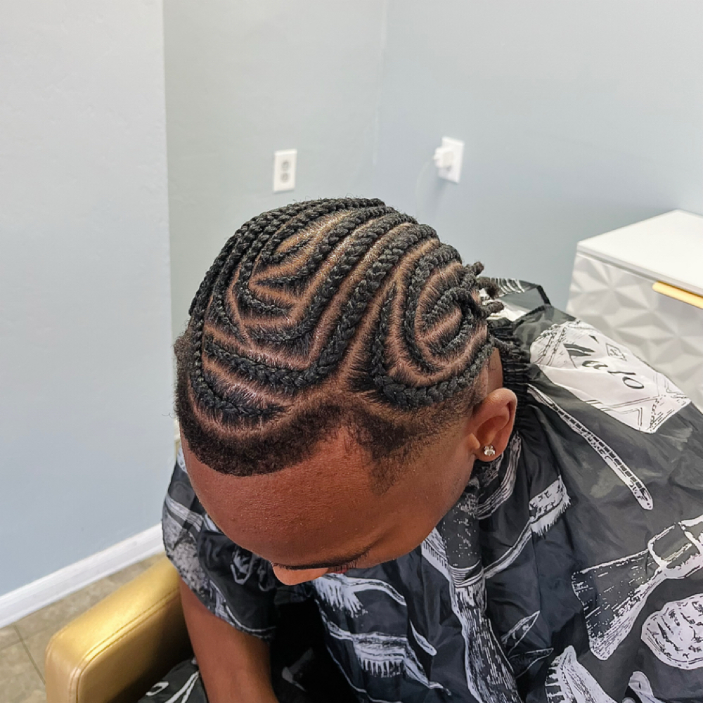 Mens Cornrows at Werx Salon in Tucson, AZ