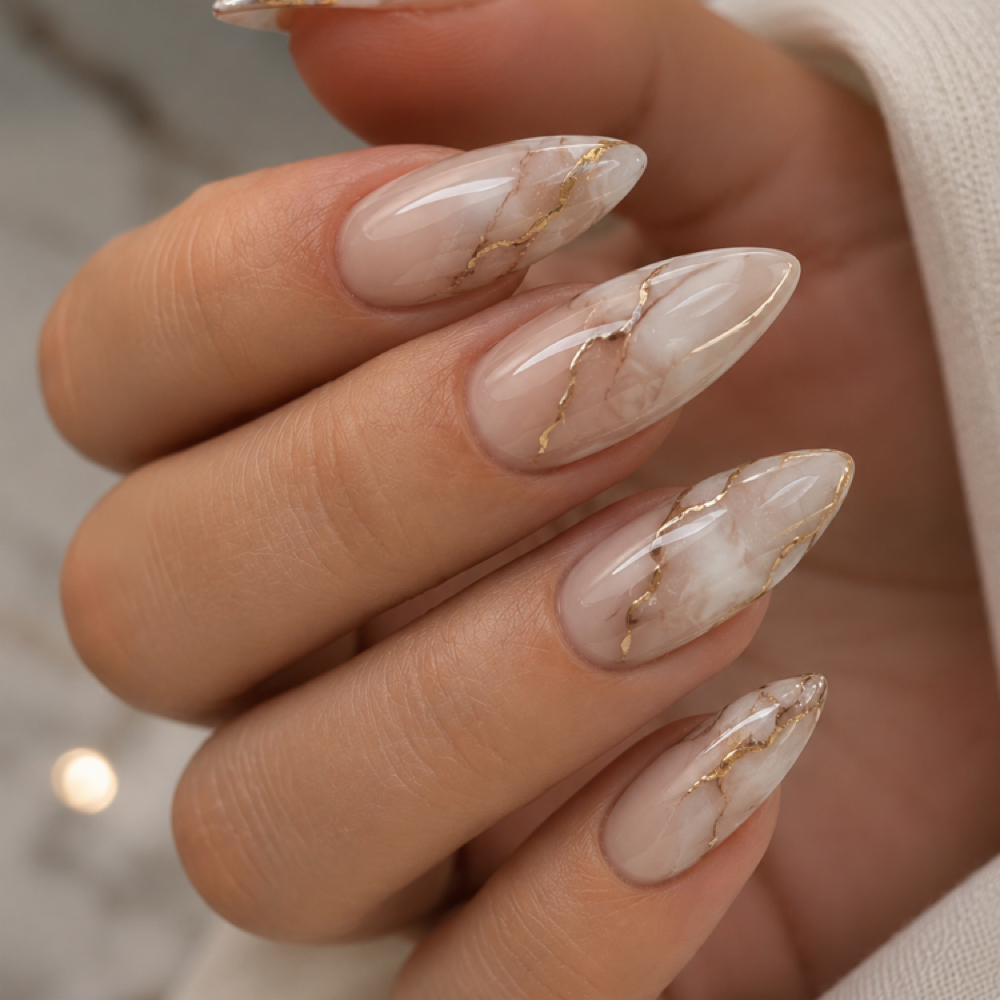 Nail Art- Elaborate Design at 7 1 8 Beauty Bar in Hoboken, NJ