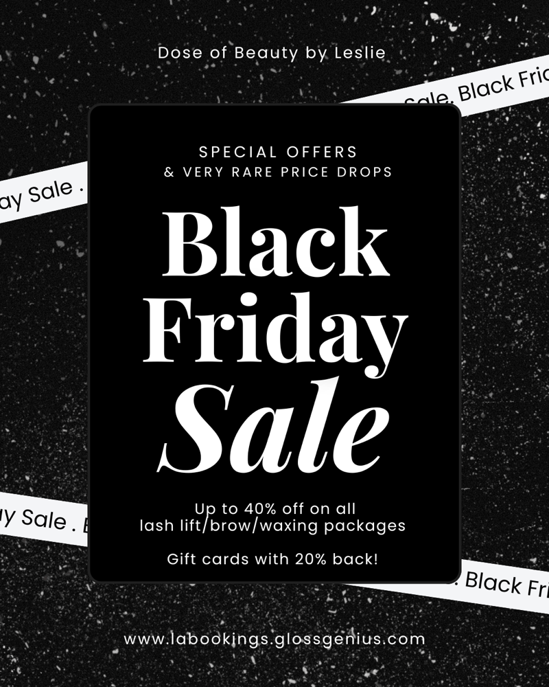 BLACK FRIDAY SALE DETAILS