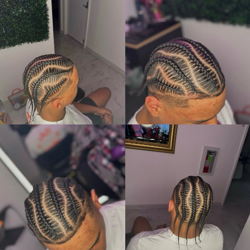 Natural Hair Braids (Stitch Braids at Hair By Kenz in Springfield, MO