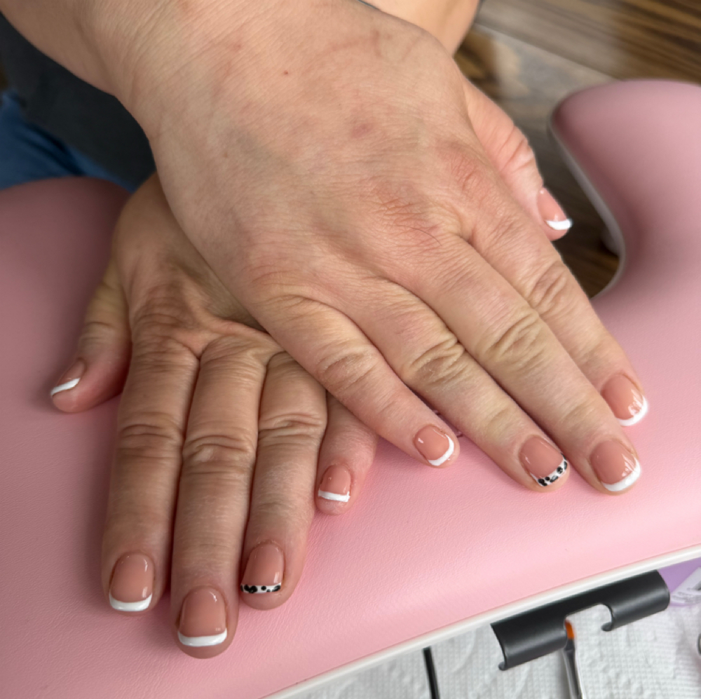 Deluxe Spa French Gel Manicure at Nails by Hannah LLC in Fond du Lac, WI