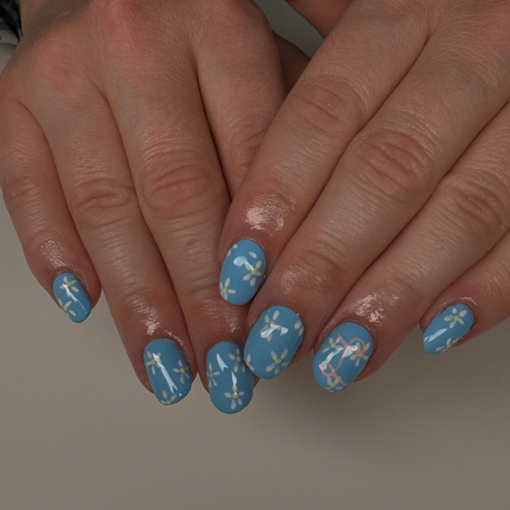 Builder Gel Mani, Full Design at Cute Claws Nails in Chesterton, IN