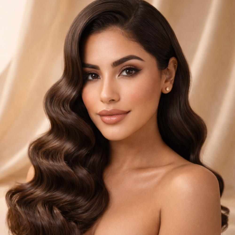 Hollywood Glam Waves at Serenity Hair Salon in Hamiltom, NJ