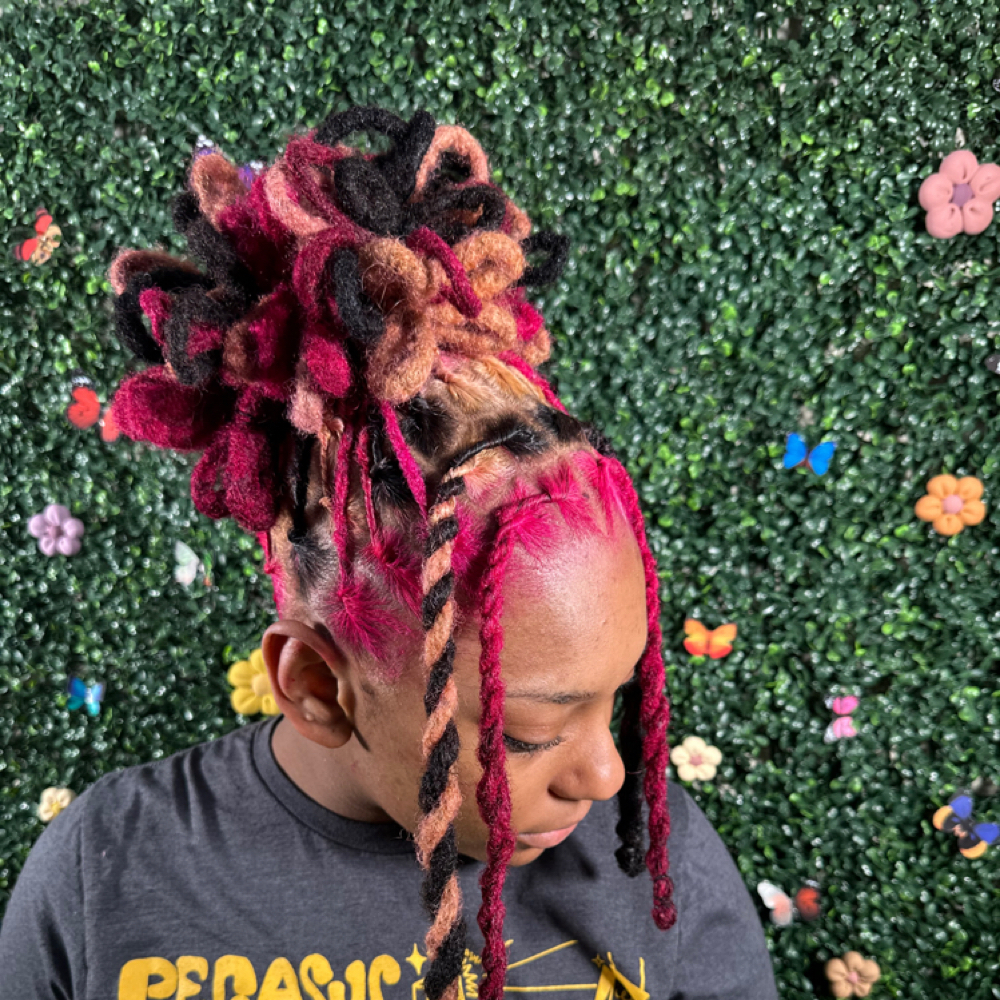 Loc Retwist + Advanced Style at Mystical Energy Hair in Lancaster, TX