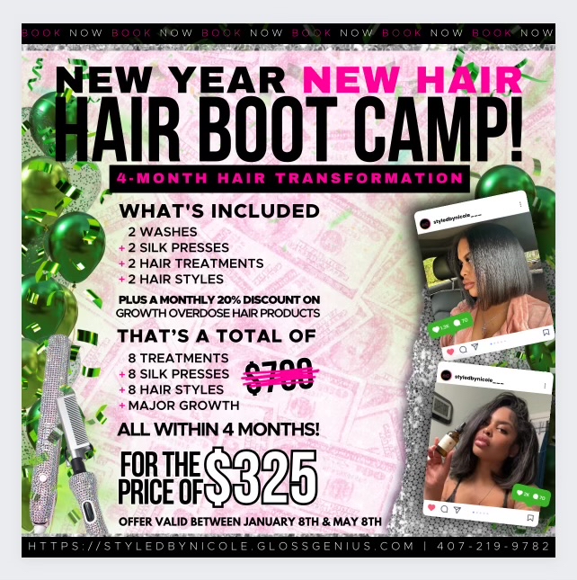 HAIR BOOT CAMP (4 MONTHS)