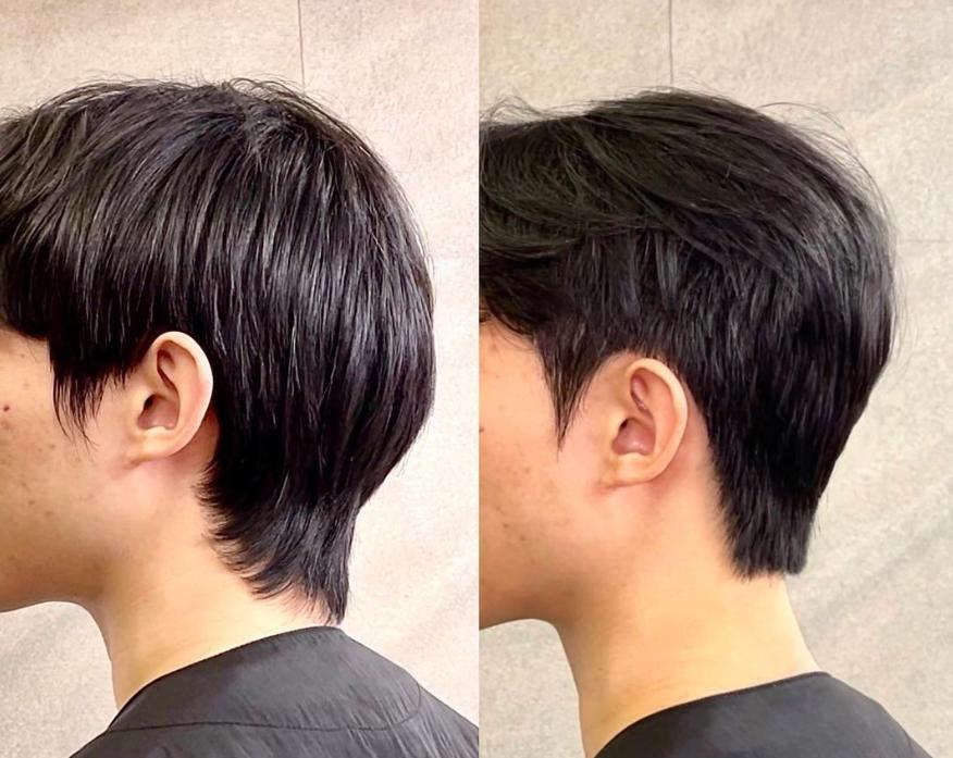 Men‘s Haircut With Down perm