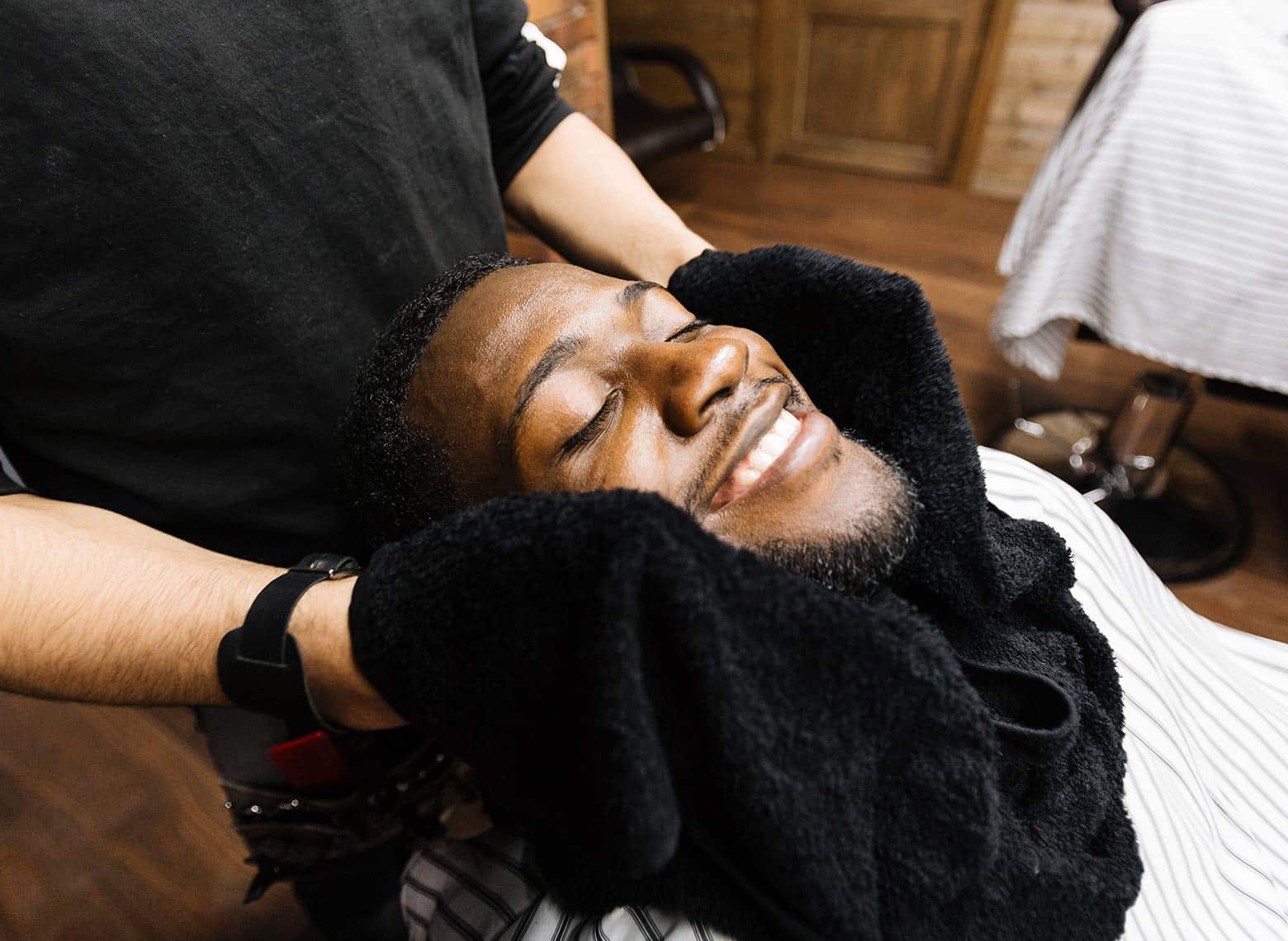 Hot towel shave