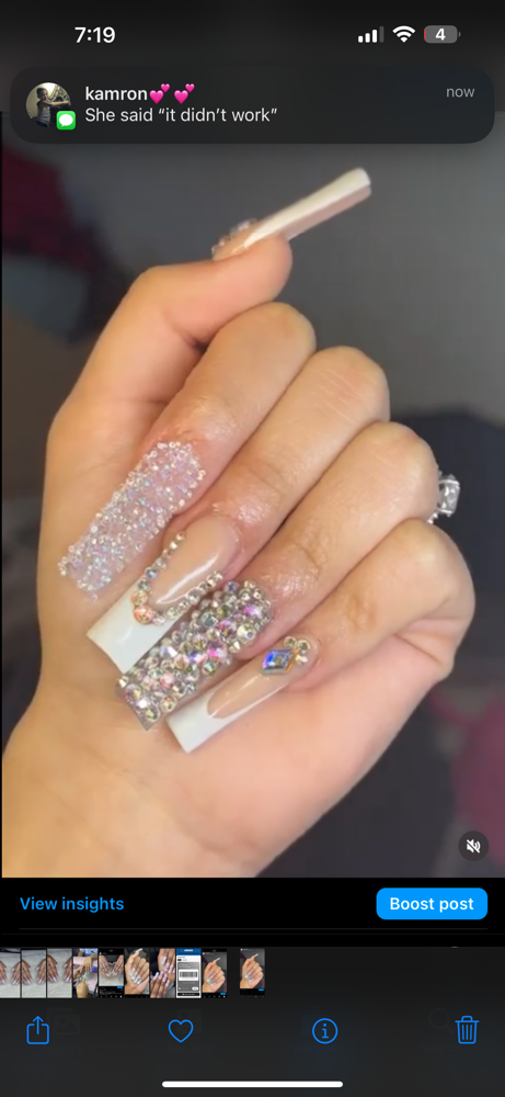 Entire Blinged Nail