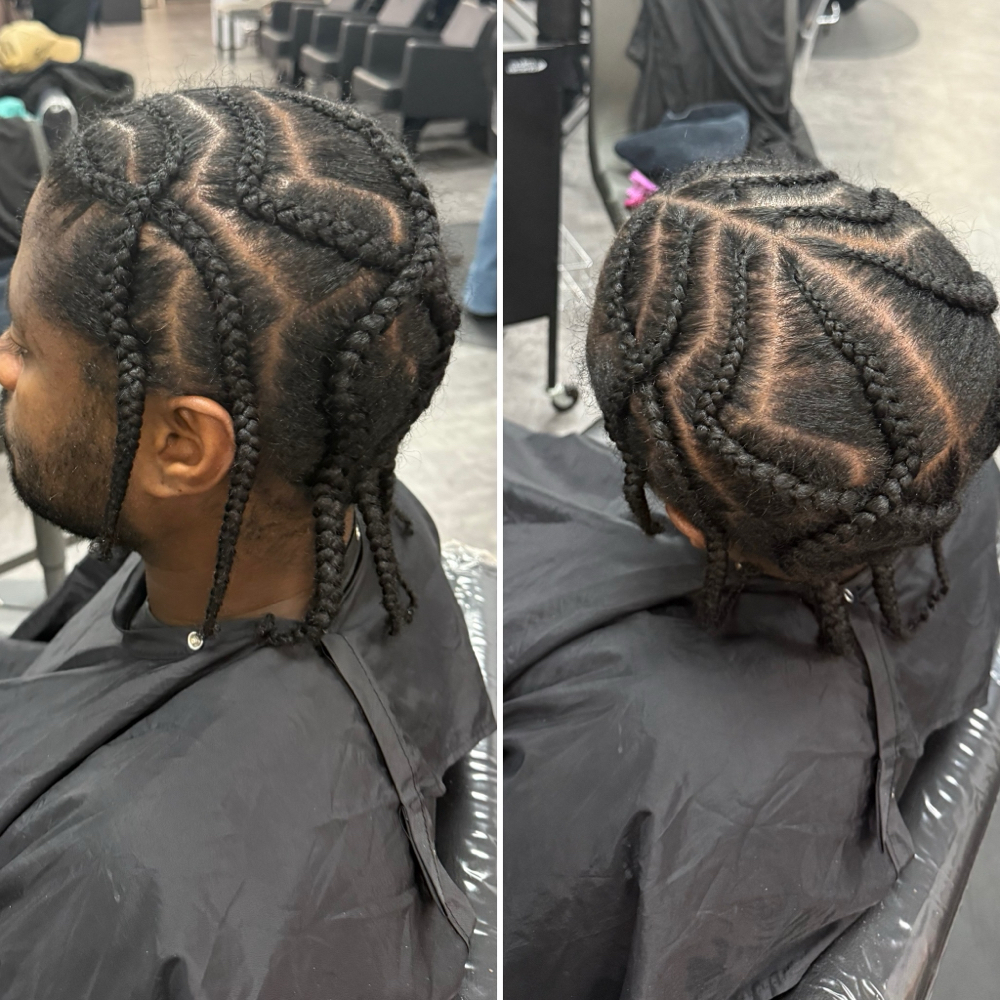 Men’s Zigzag Cornrows