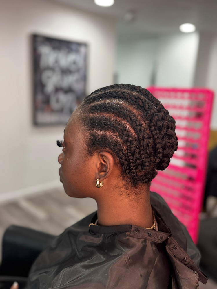 Braid-down at Beauty By Tati in Kansas City, KS