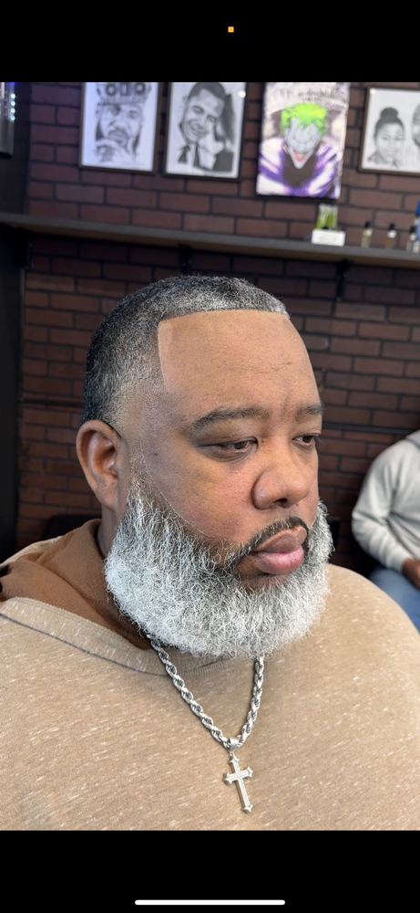 Haircut w/beard