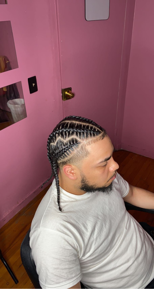 Men Styles 2 Braids/4 Braids