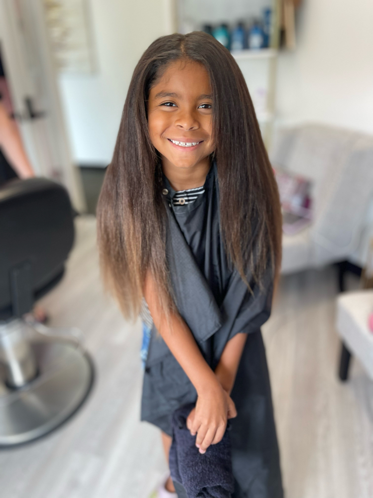 Kids Haircut With Blowout