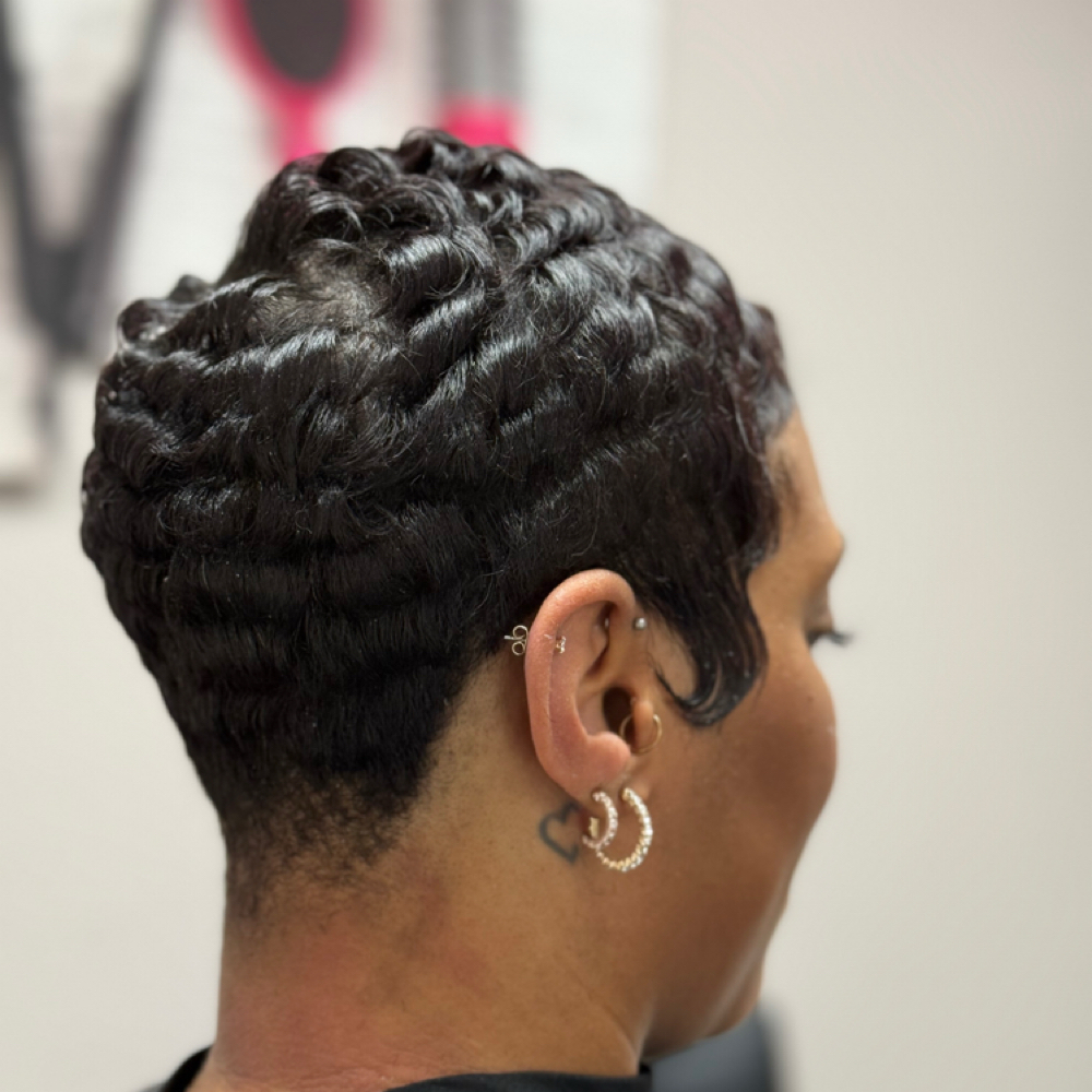 Pixie Restyle/Curl Only at Next Level Beauty Bar in Lawton, OK