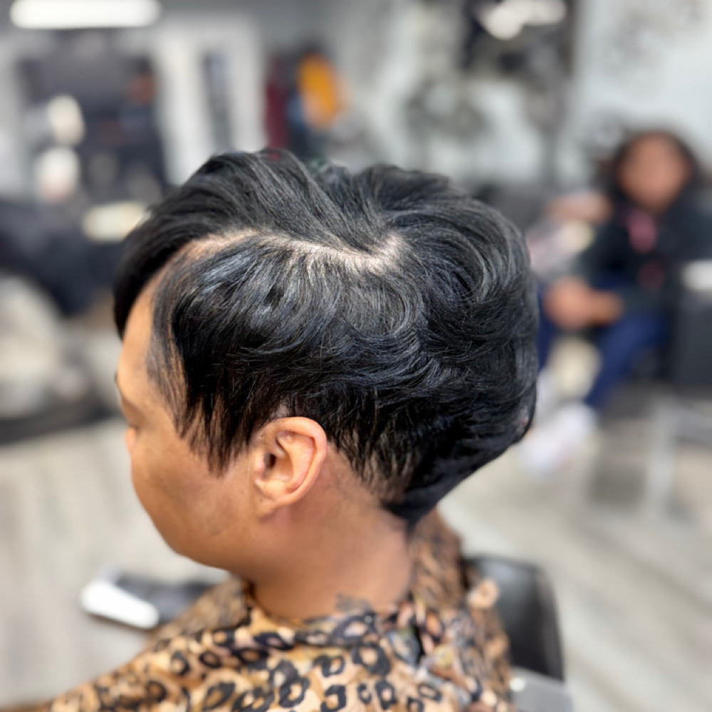 Virgin Relaxer & Hair Cut N Style at Shear Purpose Beauty LLC in South Bend, IN
