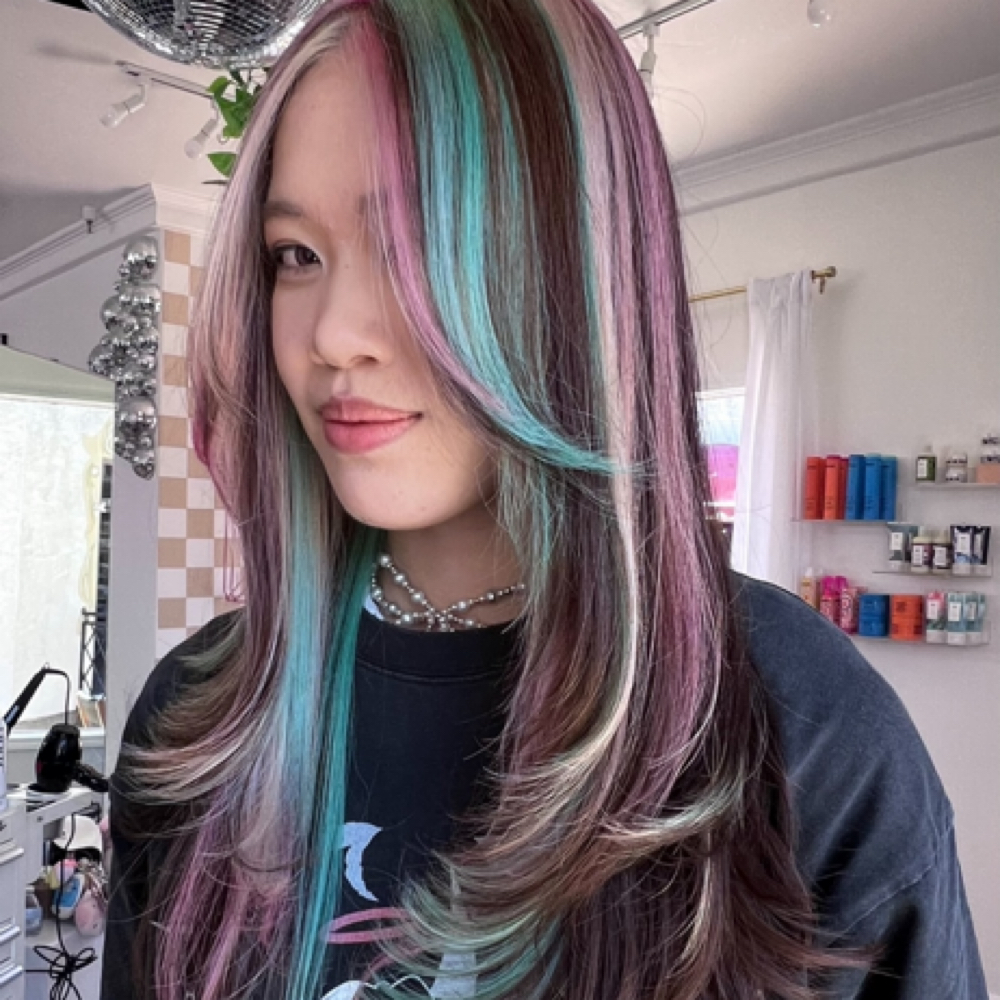 CREATIVE COLOR / PLACEMENT at hairbytay in Huntington Beach, CA