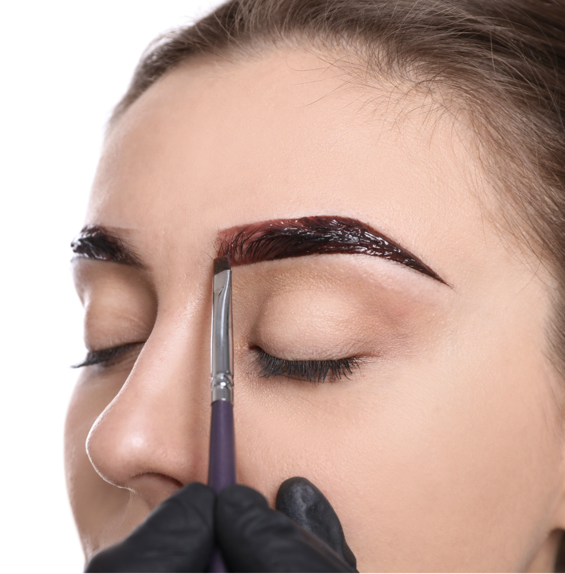 Henna brow tinting