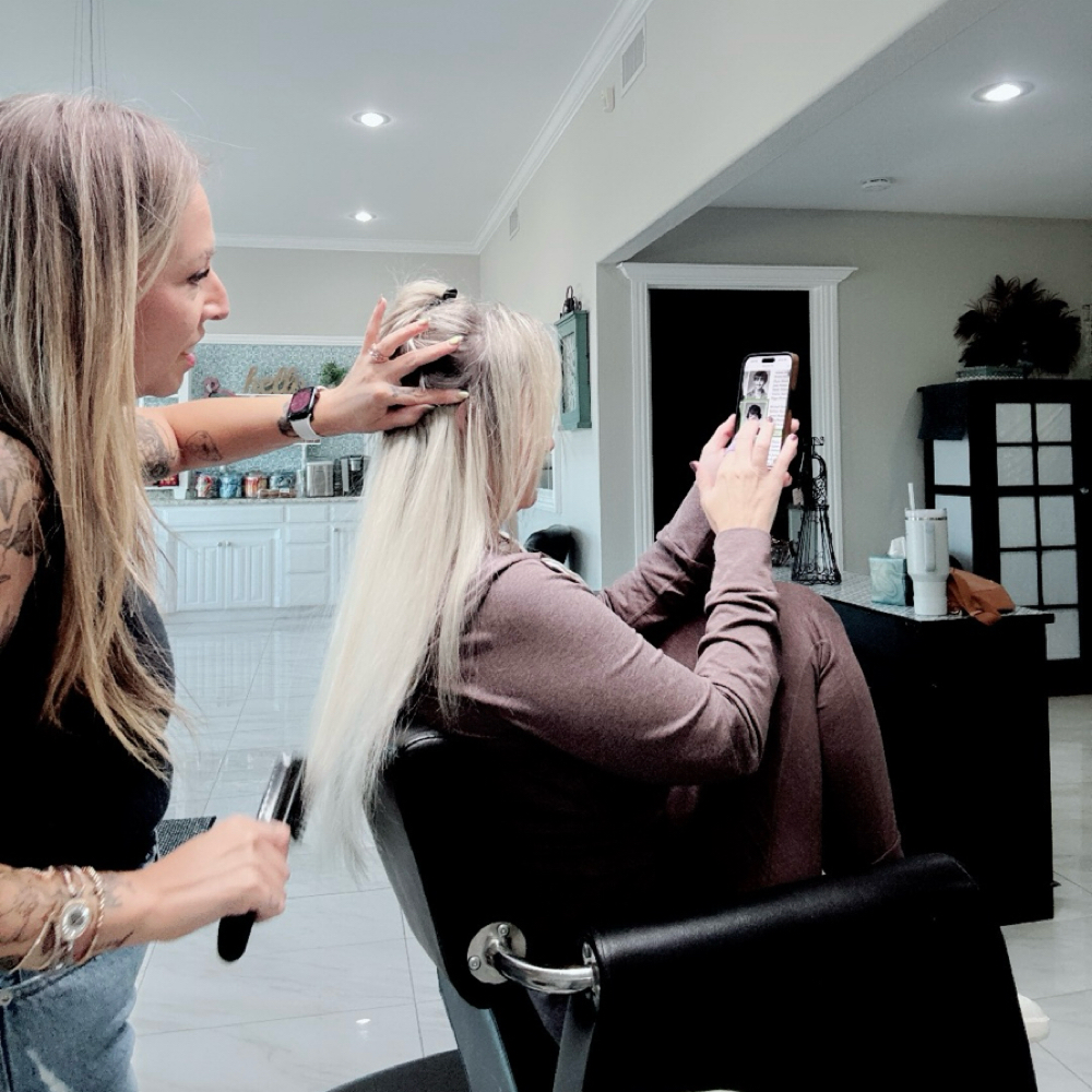 Consultation at Texas Roots Hair Design in Keller, TX