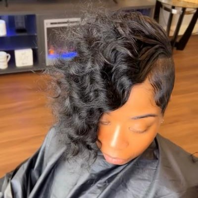 Short Cut Partial Relaxer(Add Hair) at Beauty Loft in Garfield Hts, OH