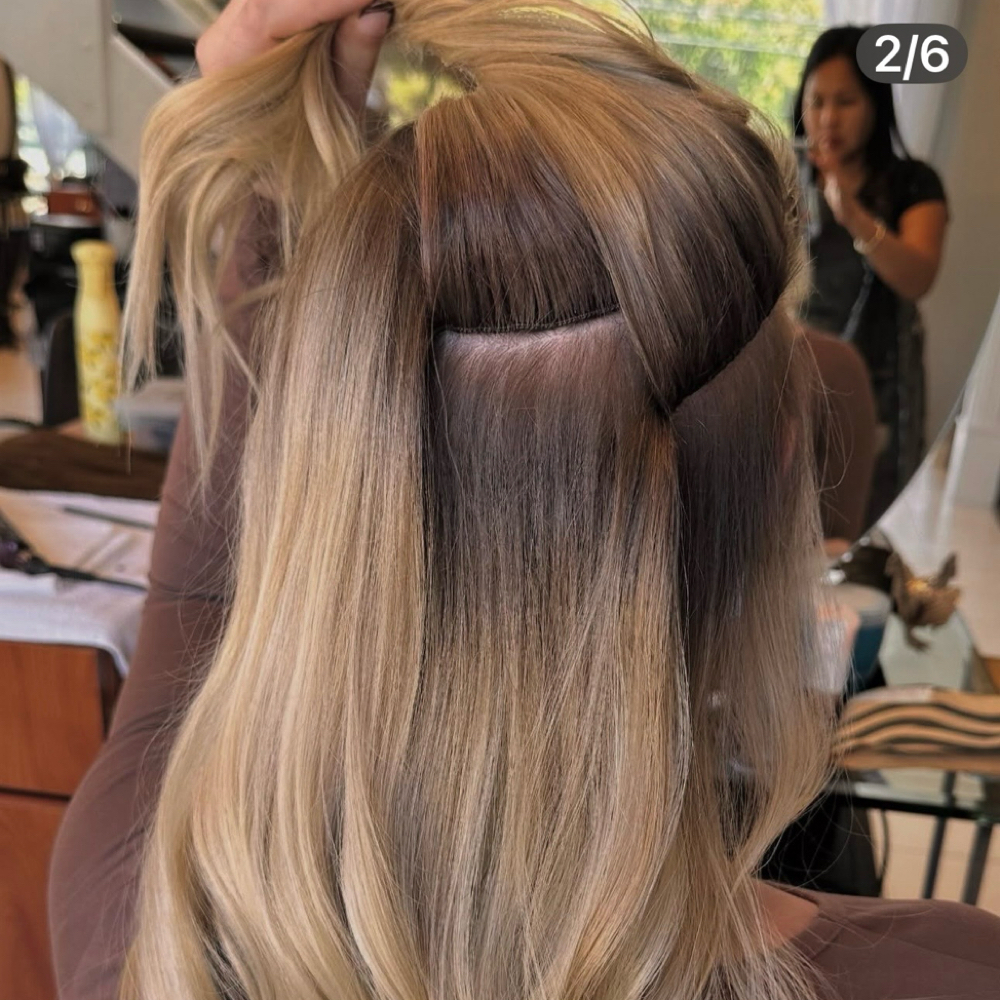 Invisible Bead Extension at Hairbysotheavy in Framingham, MA
