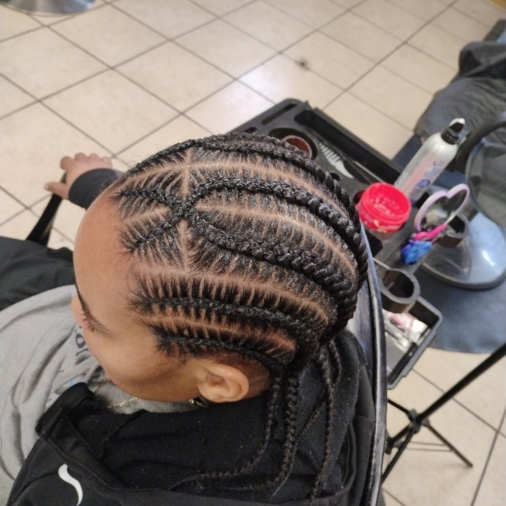 Men Stitch Braids at Shades Of Fee Beauty Boutique in Baltimore, MD
