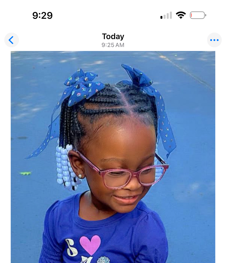 Kiddie Two Ponytails