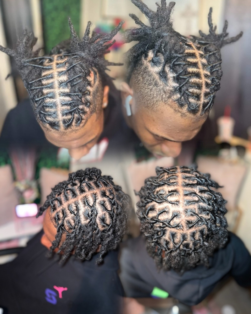 Locs Retwist at "4her" Braids in Mesquite, TX