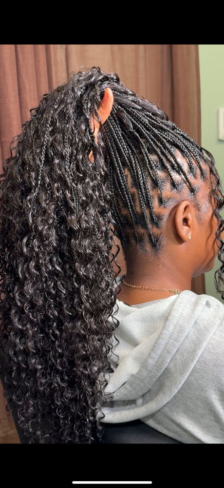 Smedium Boho Braids w/Human Hair