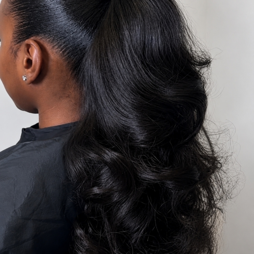 Heavy Layered Ponytails at Nina Naomi Hair Artistry in Las Vegas, NV