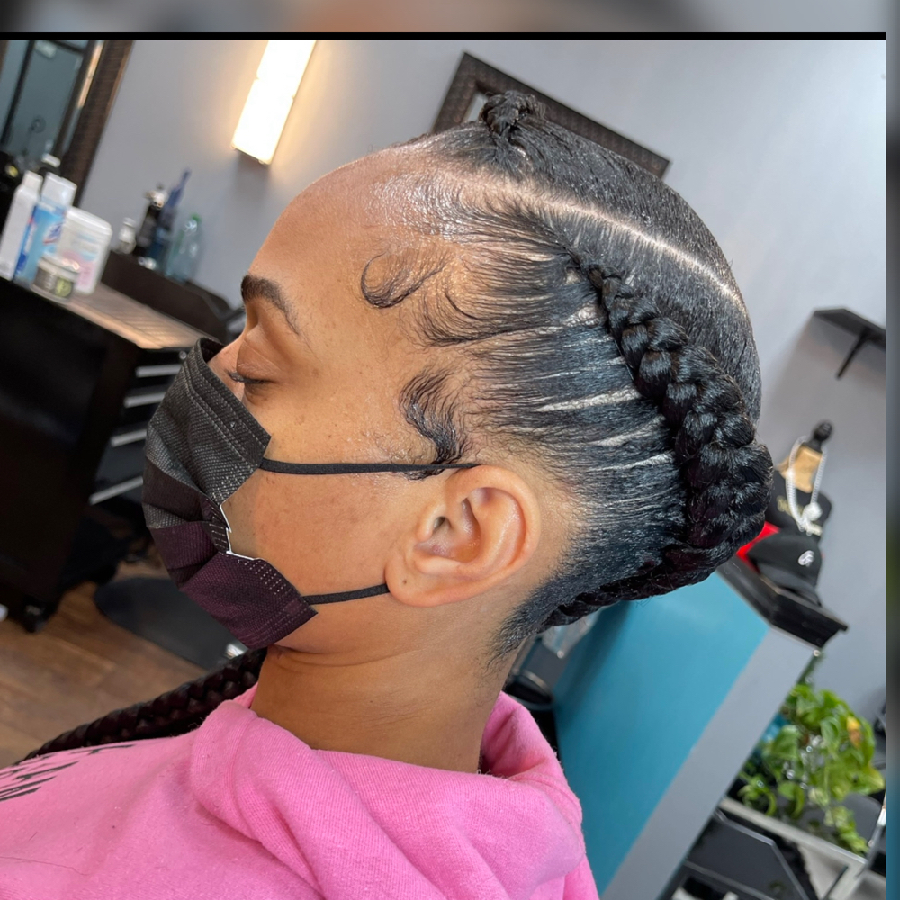 2 Dazzling Cornrows (Hair Included)