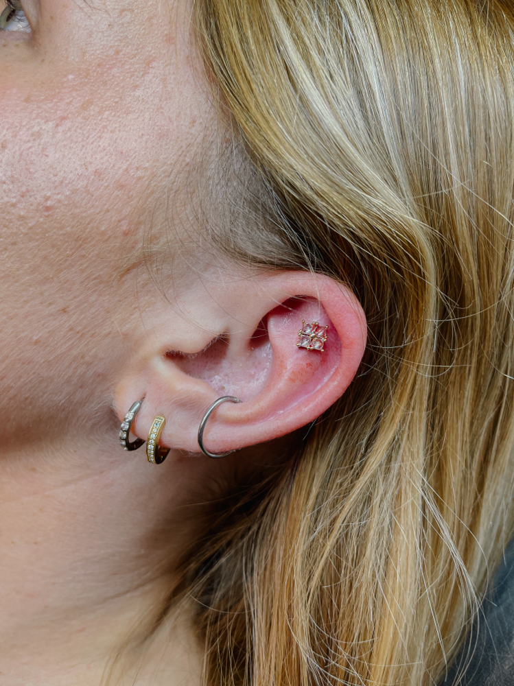 Helix: Low, Mid, High, Hidden, Flat at Pierced in Phases in Bountiful, UT