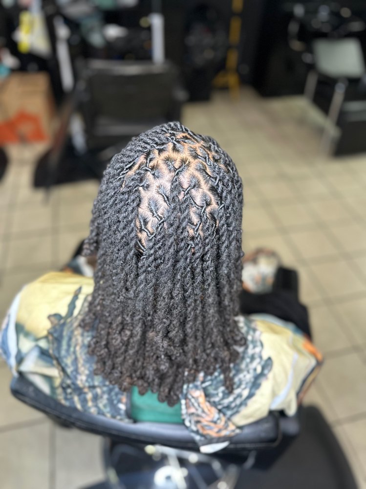 Small Locs Shoulders To Mid Back