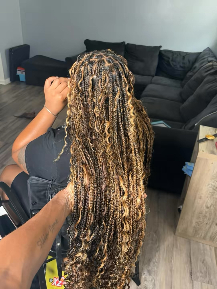 Boho Knotless💚 at Keneishia Braids in Jonesboro, GA