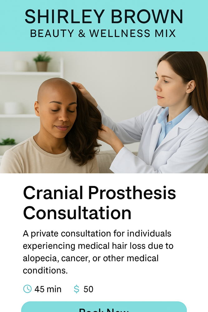 Cranial Prosthesis Consultation at Amore’s Closet Hair & Wellness in Schaumburg, IL