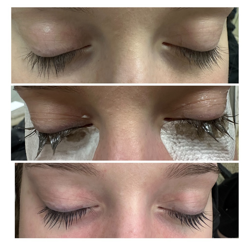 Lash lift and tint