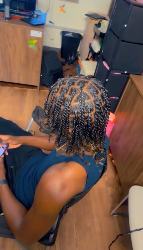 Twist (Natural Hair ) No Weave at Kstylez in West Point, GA