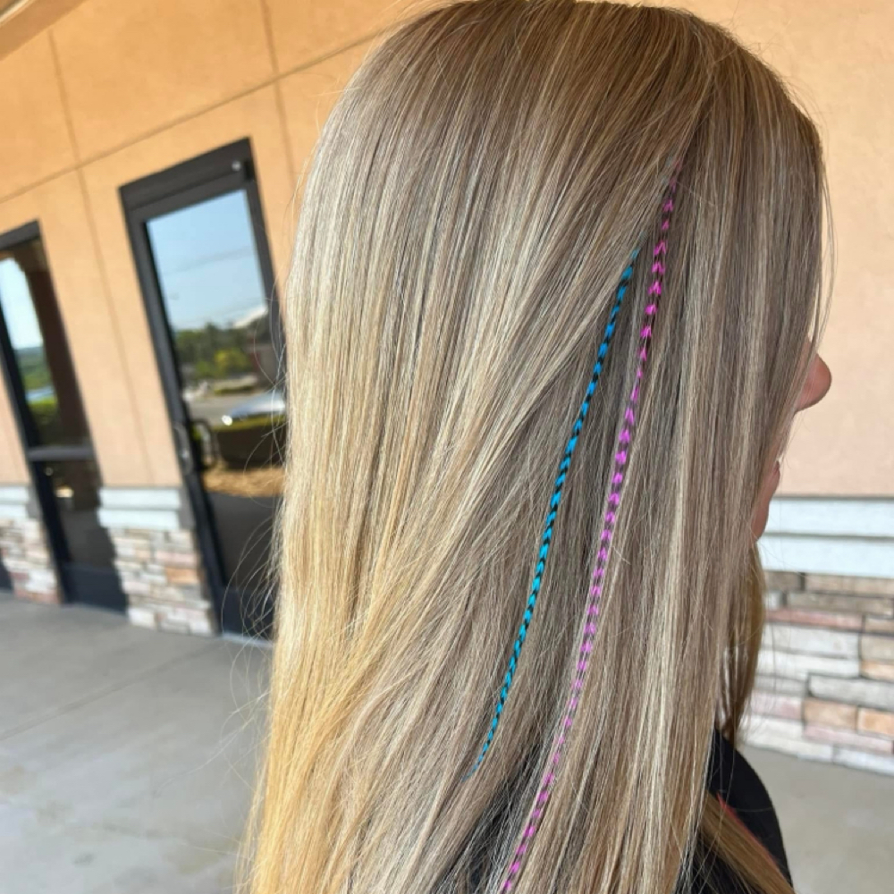 Feathers, Tinsel & Wraps at Buckwild Beauty | Backwoods Hair in Morristown, TN