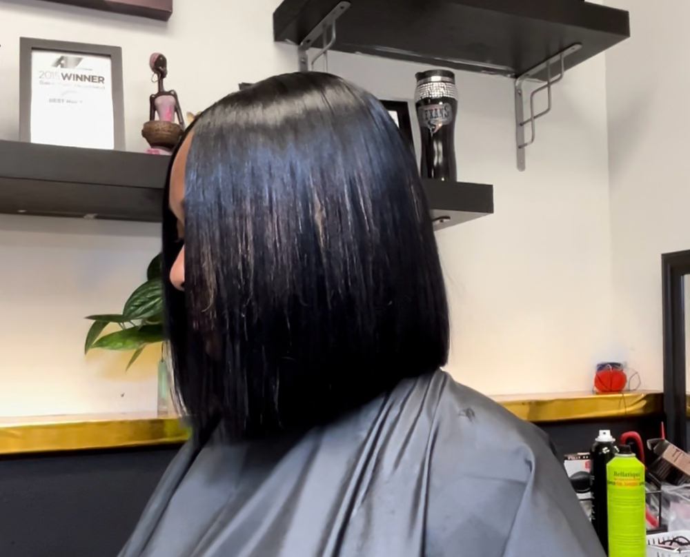 Precision Bob (Bonded Install) at Thee Hair Major in Houston, TX