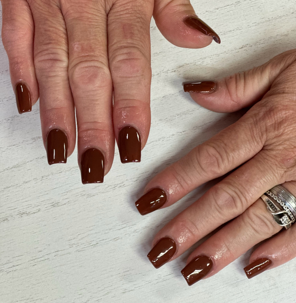 Full Set Single Color Short Square