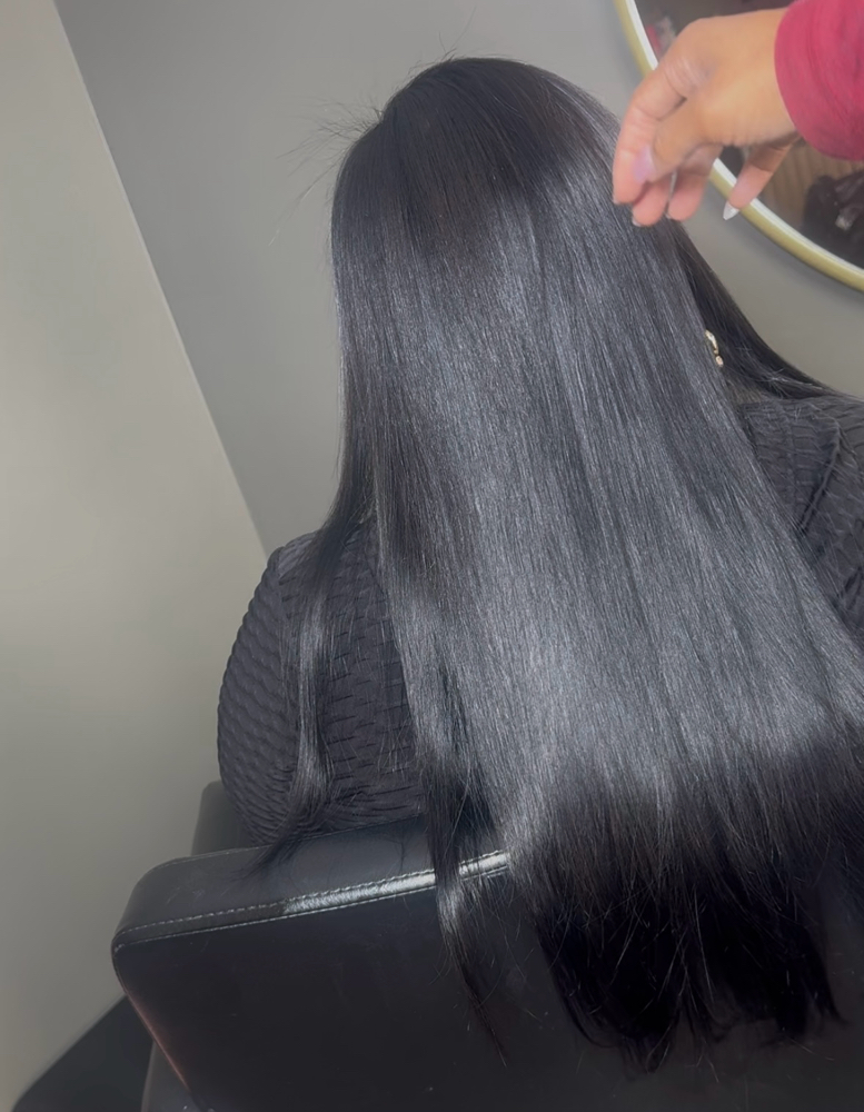 Natural Straight Sew In at Root Revival in Pittsburgh, PA