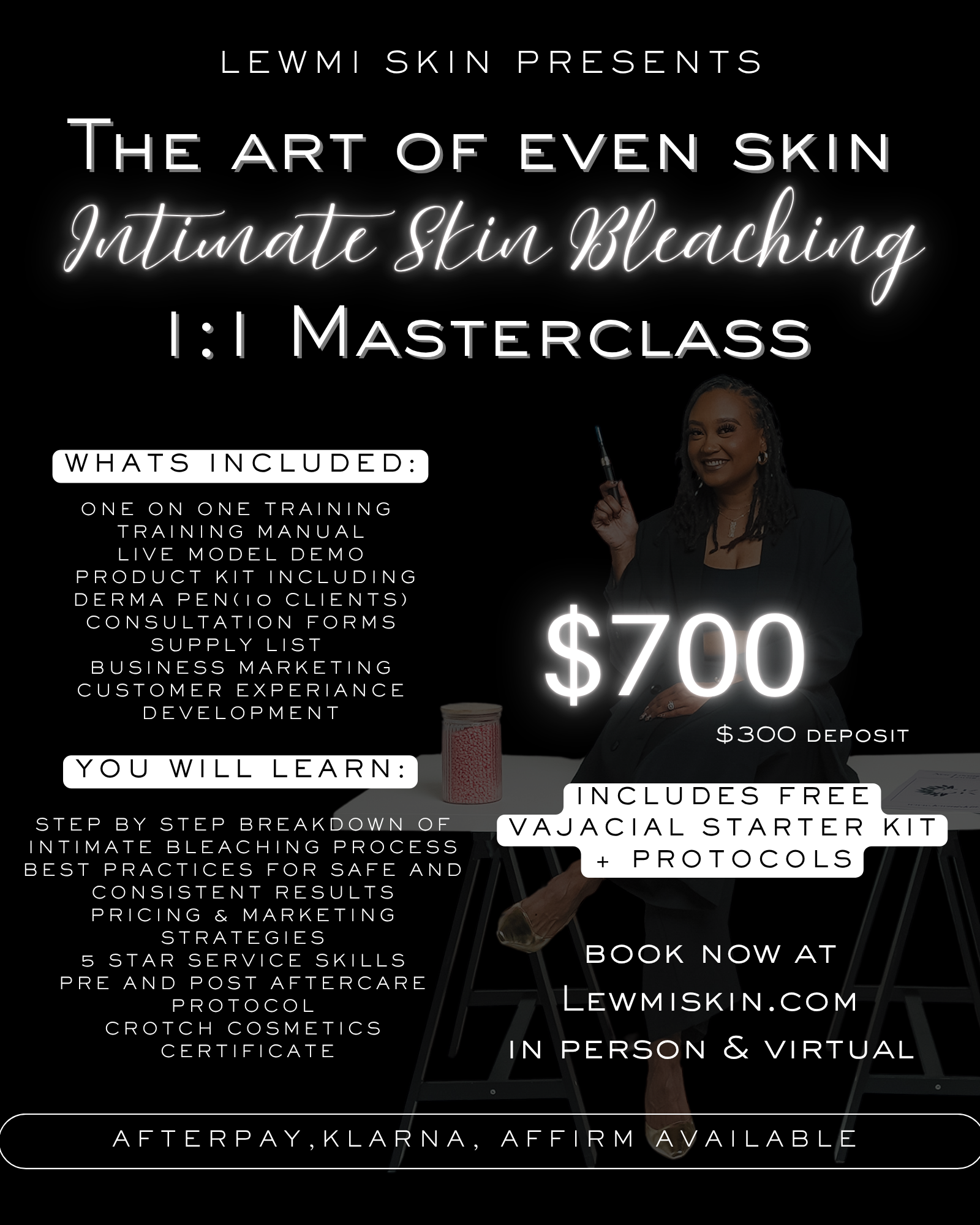 INTIMATE SKIN BLEACHING MASTERCLASS