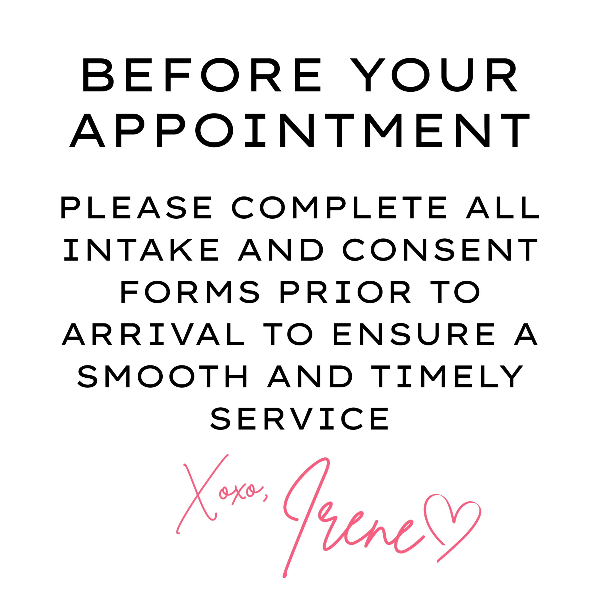 Client Policy & Consent at Ibrows By Irene in Clark, NJ