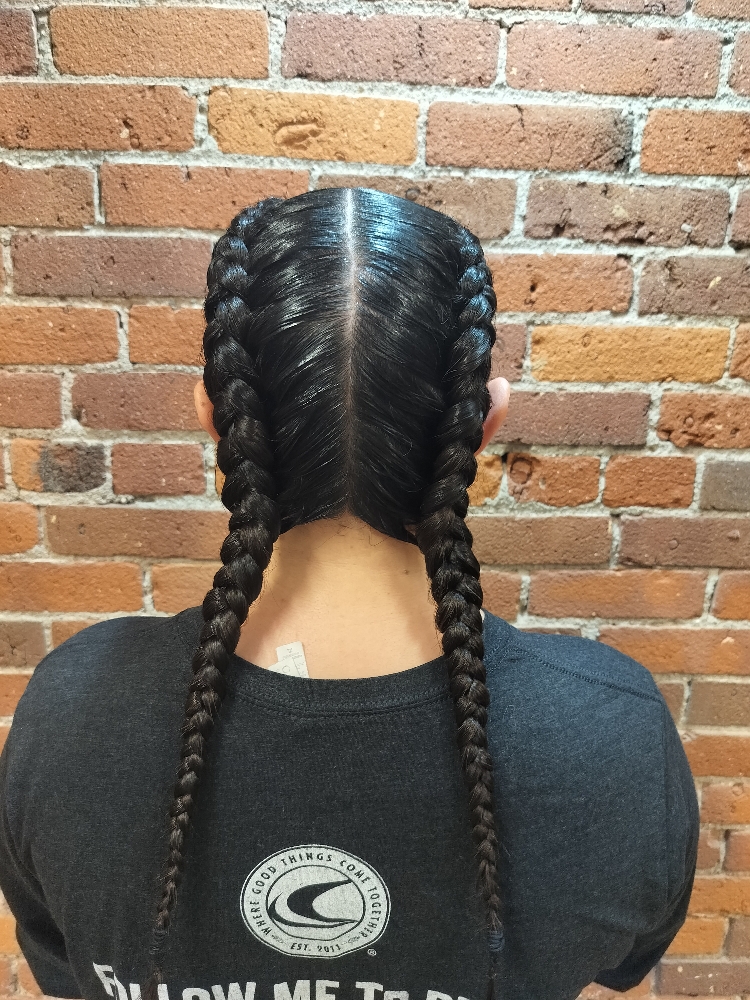 2 Dutch Braids Natural