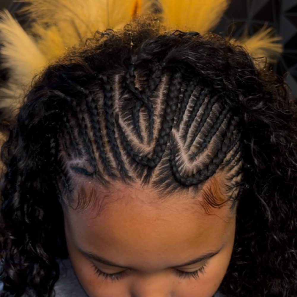 Fulani Briads with Natural Hair at VIPHairStudio in morristown, TN
