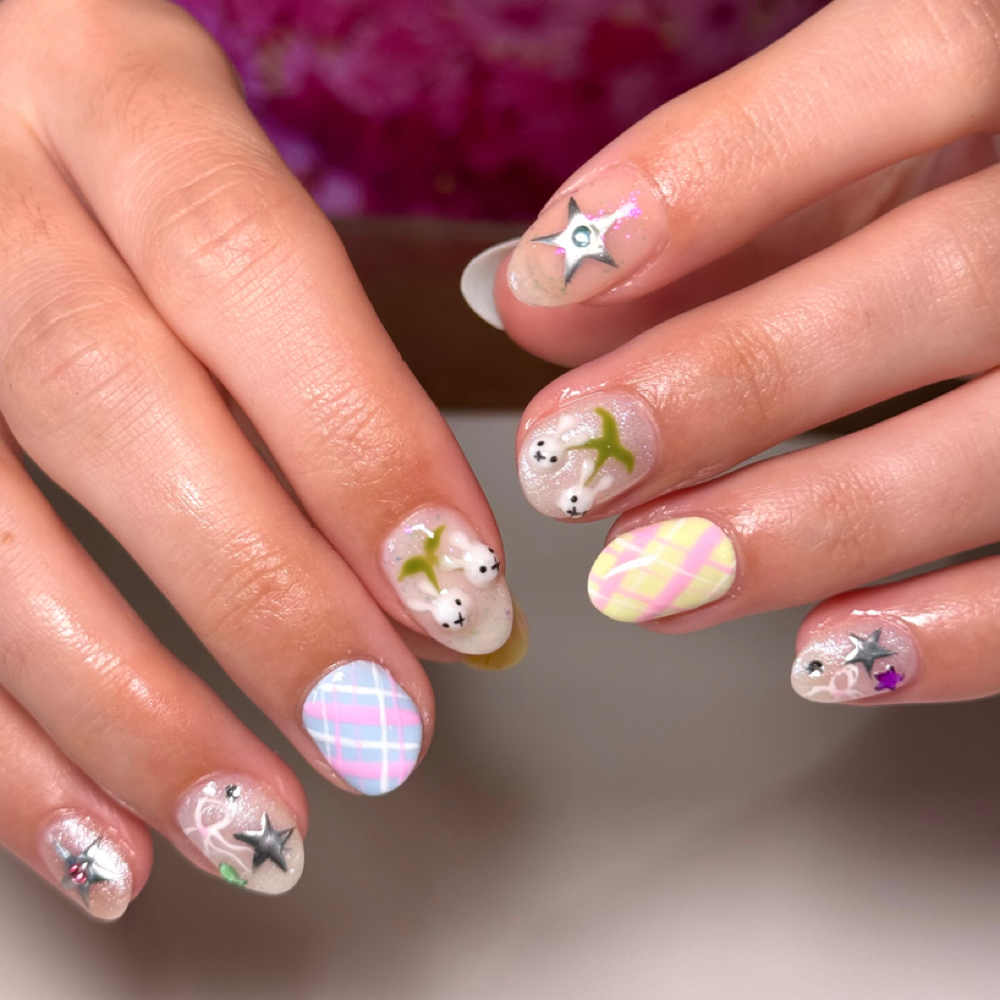 Full Nail Art Gel Mani at Blacksheep Society in Richmond, VA