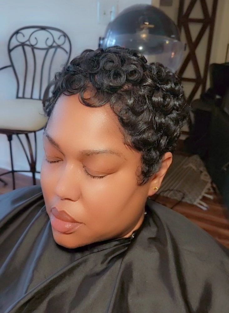 Soft Waves and Curls at Gen'es sais Coif in Baltimore, MD