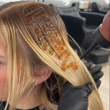 All Over Gloss at Honey & Comb Hair Studio in Venice, FL