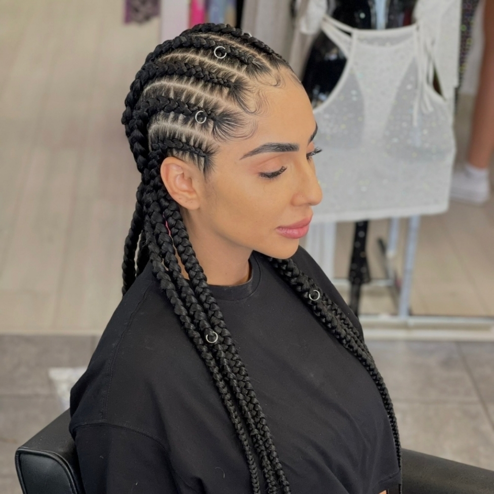 8 Braids at JayBug Braids & Styling in Pomona, CA