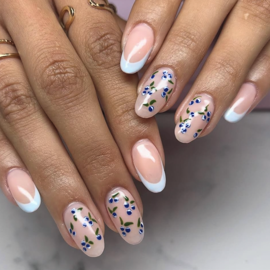 Two Finger frenchie at E-Curve Nails in Wurtsboro, NY