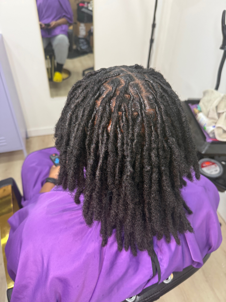 loc wash + retwist at Tea's Hair Styling Box in Brooklyn, NY